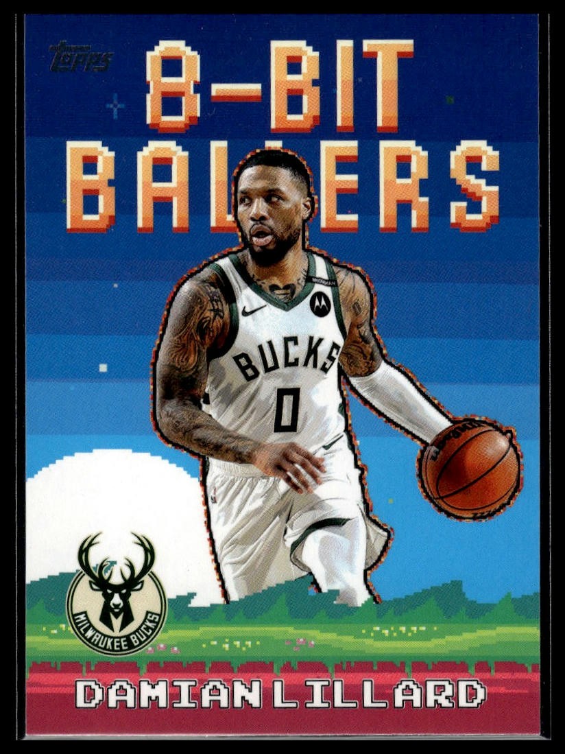 Damian Lillard 2025-26 Topps #8B-8 8-Bit Ballers
