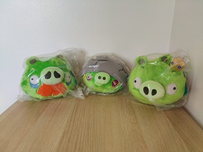 Versiegelt zweite Generation Angry Bird 8 Zoll Plüsch 2010 Commonwealth - grünes Schwein Set SELTEN