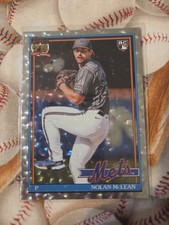 2026 Topps Series 1 - 1991 Topps Baseball Nolan McLean #T91-63 Crackle Foilboard