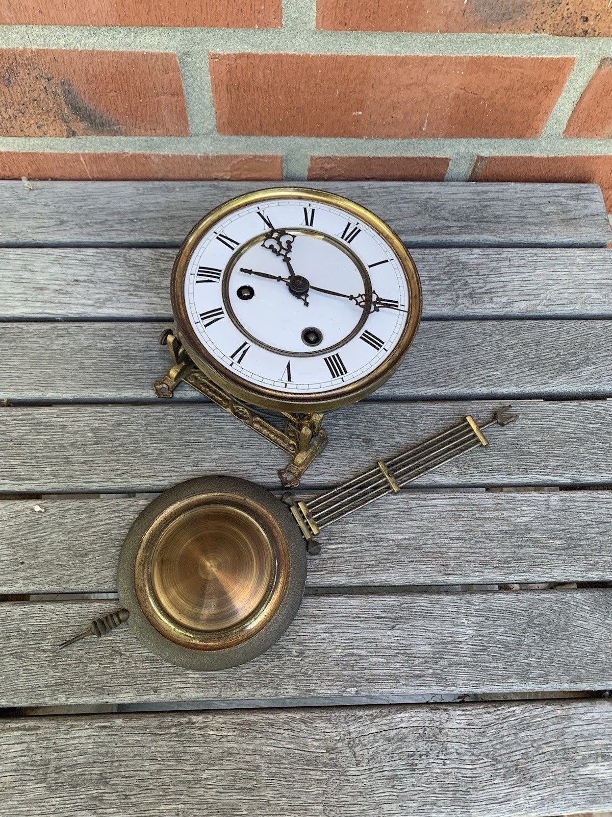 Alte Uhr Wanduhr Pendeluhr Regulator Uhrwerk BP Bernhard Paschen