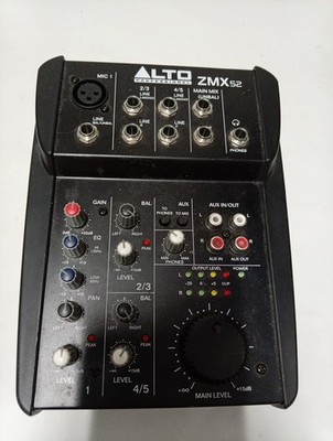 Alto ZMX52 5-Kanal Mischpult - ohne Netzteil - ungetestet