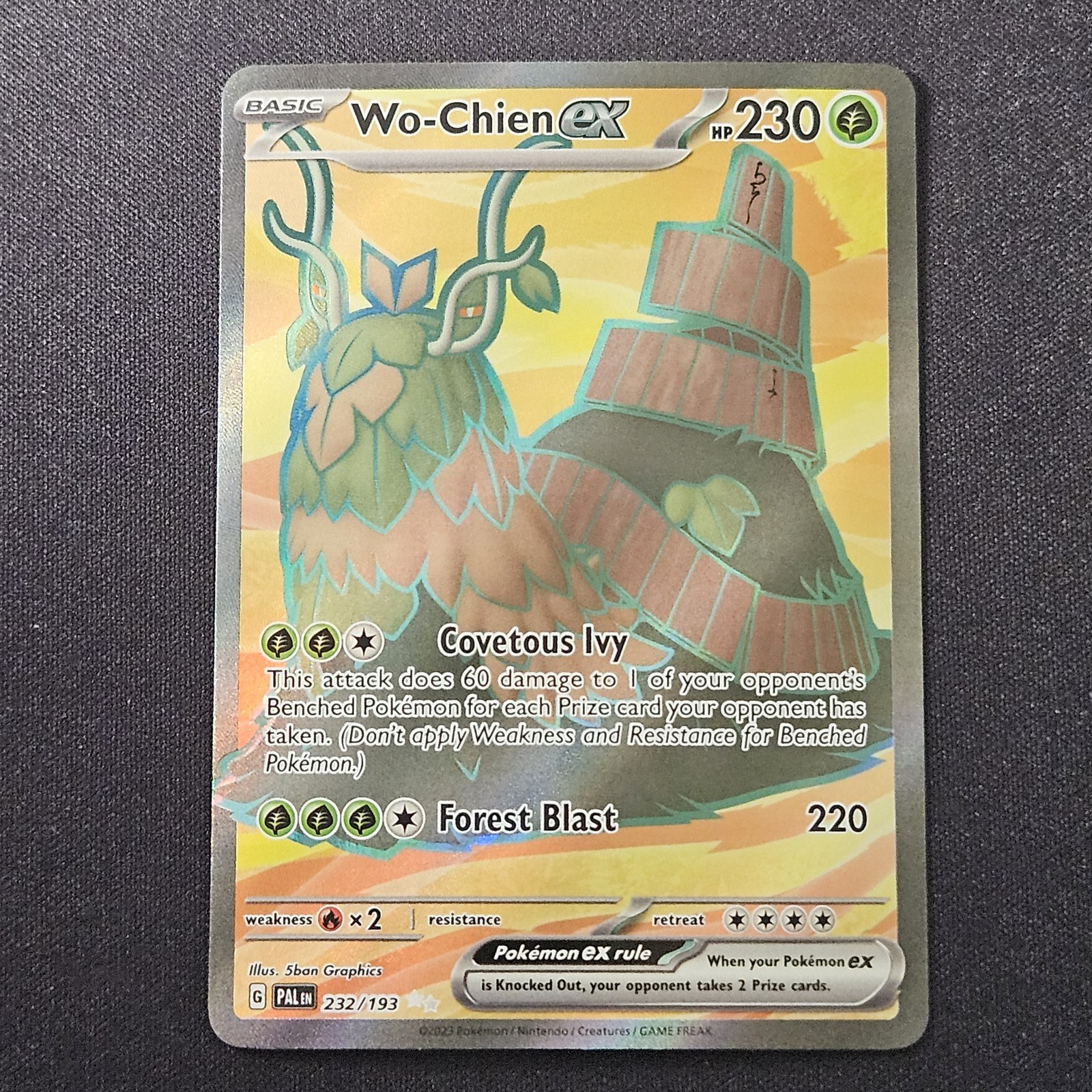 Wo-Chien ex - - Ultra Rare - SV02: Paldea Evolved #232/193 - NM