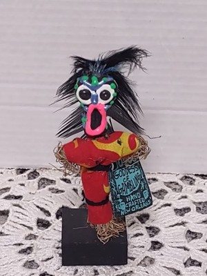Goddess Of Gambling New Orleans VOODOO Doll 6'' Hand Crafted Folk Art 