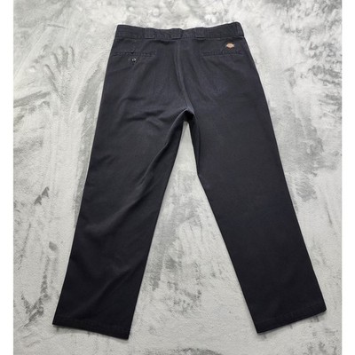 【90s USA製】　Dickies 874 34×30 Vintage 90s Dickies Pants Mens 38X30 Black 874 Original Fit Flat