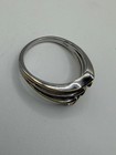 D’Joy Sterling Silver Triple Stone Ring Three Tone Swirl Design Size 9 — photo 7