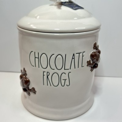 NWT Rae Dunn Harry Potter Chocolate Frogs Cookie Jar / Canister