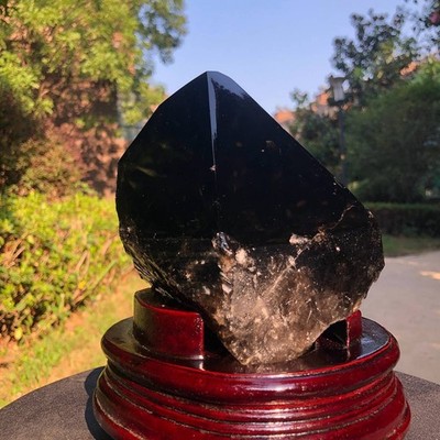 5.98LB Natural Black Crystal Specimen Quartz Crystal Specimen Healing 1379