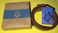 NIB Gallery Seven Belt Mens Length 44 Burnt Umber Reg 21 w/o shipping 12279