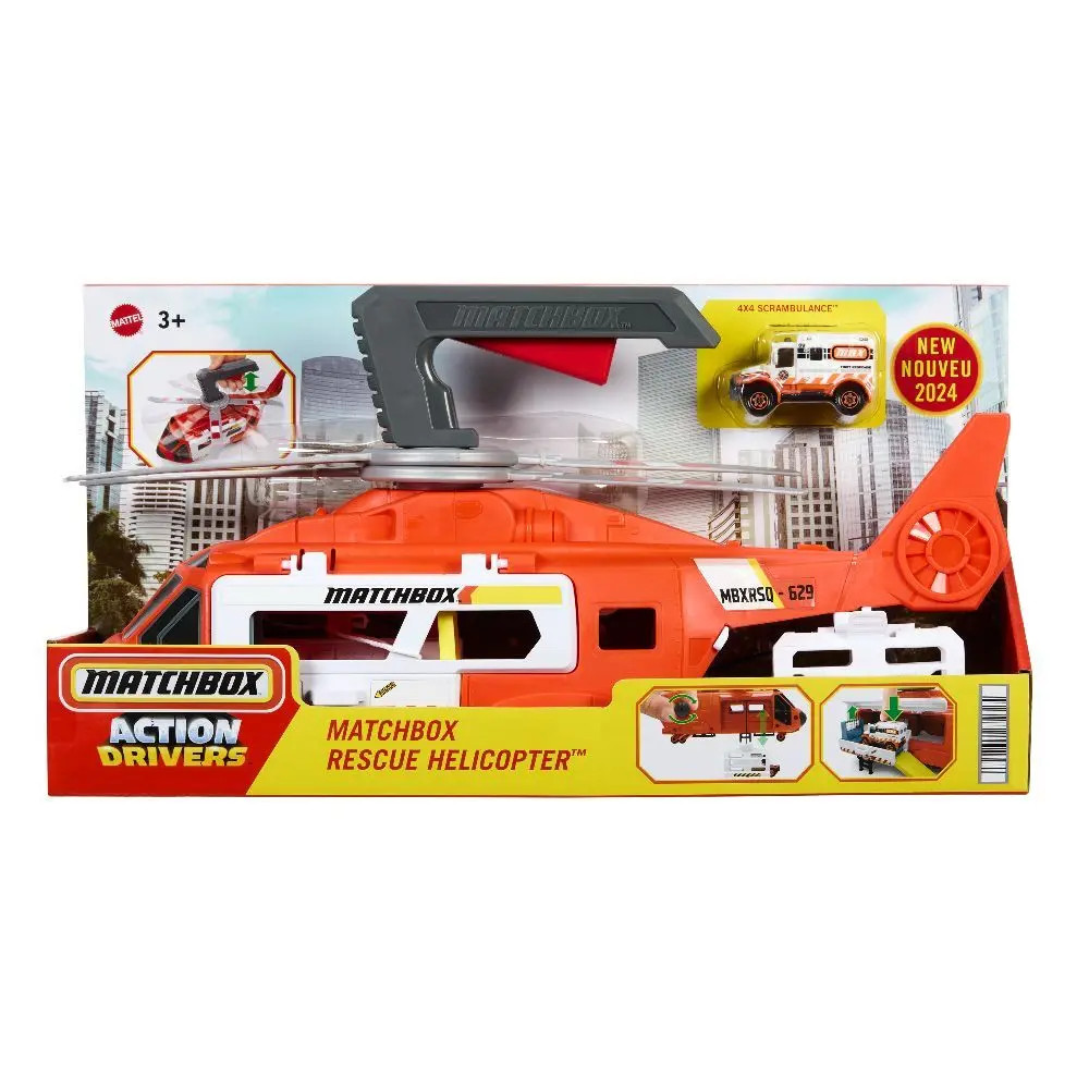 Matchbox Rettungshubschrauber | Offene Verpackung | HXM74 | 2024 | Mattel - Image 4