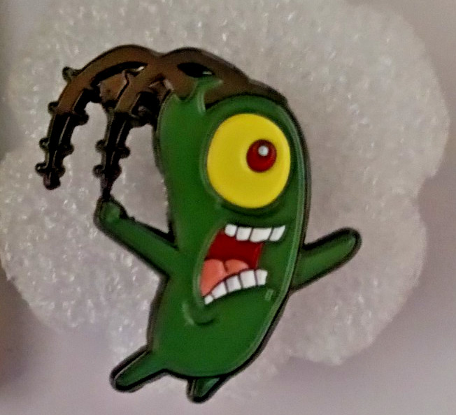PLANKTON SpongeBob ENAMEL PIN-SHIP ALL THE PINS YOU BUY FOR $4.99