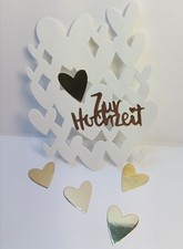 K399 Rahmen Herzen "Zur Hochzeit" Hochzeit Stanzteile Kartenschmuck Scrapbooking