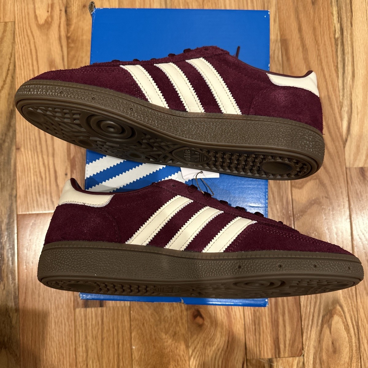 Size 9.5 - adidas Handball Spezial Maroon Gum W for sale online | eBay