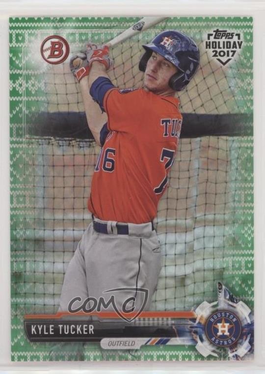 2017 Topps Holiday Bowman Green Holiday Sweater 78/99 Kyle Tucker #TH-KT 2r7