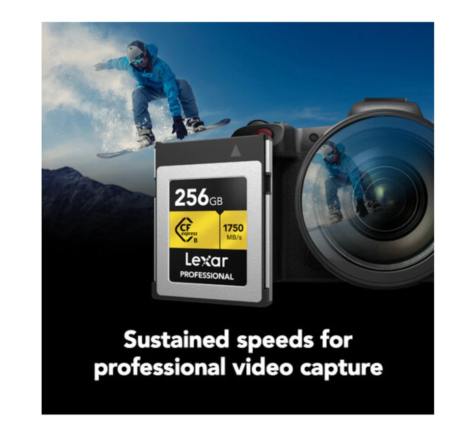 256GB Lexar Professional CFexpress Type B Memory Card GOLD Series 1750 MB/s R - Image 4 of 4