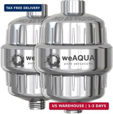 Heavy Duty Shower Filter Family 2 PACK - 99 Removal for Hard Water, Chlo