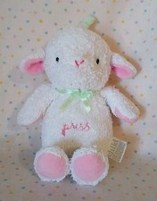 Carter's Child of Mine White Sheep Lamb Stuffed Animal Plush Toy 8" READ