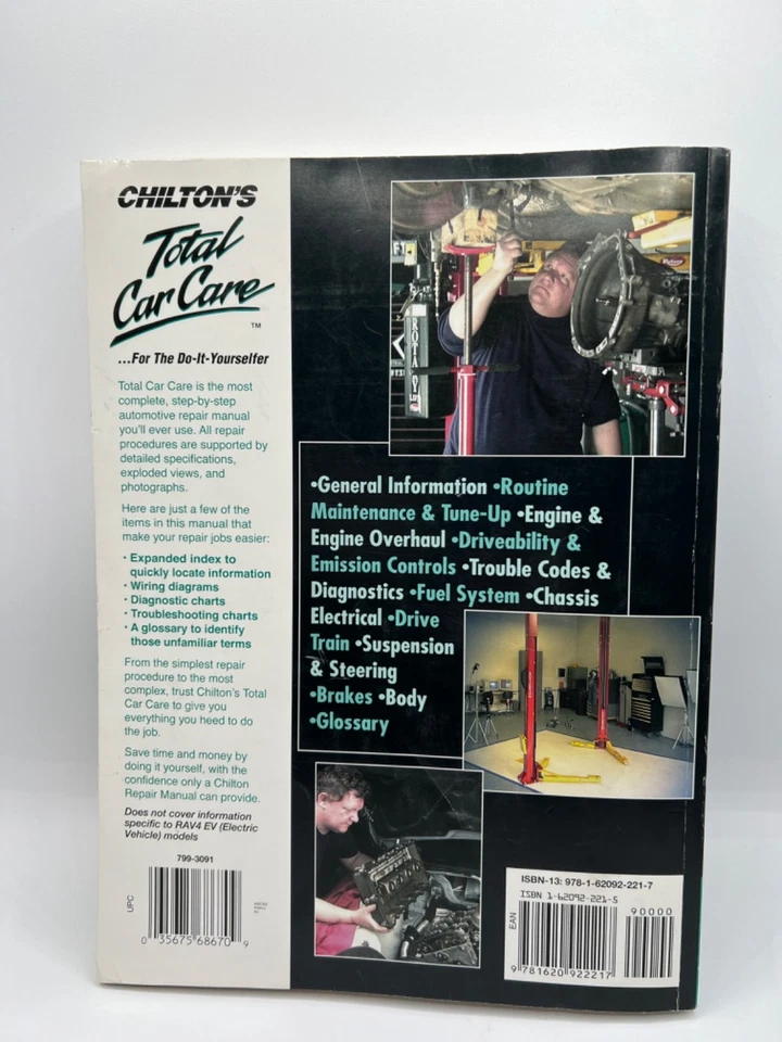 TOYOTA RAV4 (CHILTON) AUTOMOTIVE REPAIR MANUAL: 1996-12 By Haynes Publishing - Image 2 of 4