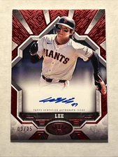 2025 Topps Tier One #BOA-JH Break Out Autographs Red Foil Auto /25 Jung Hoo Lee