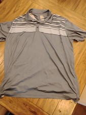 Callaway Golf Polo Shirt Opti Dri Striped Performance Athletic Shirt Mens Sz 2XL