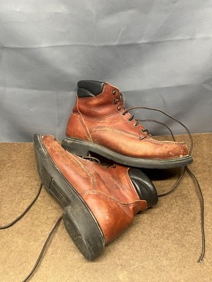 Red Wing Irish Setter Moc Toe Work Boots Brown Leather Made In USA Mens 9.5 E