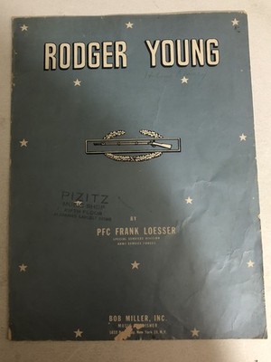Roger Young Sheet Music PFC Frank Loesser