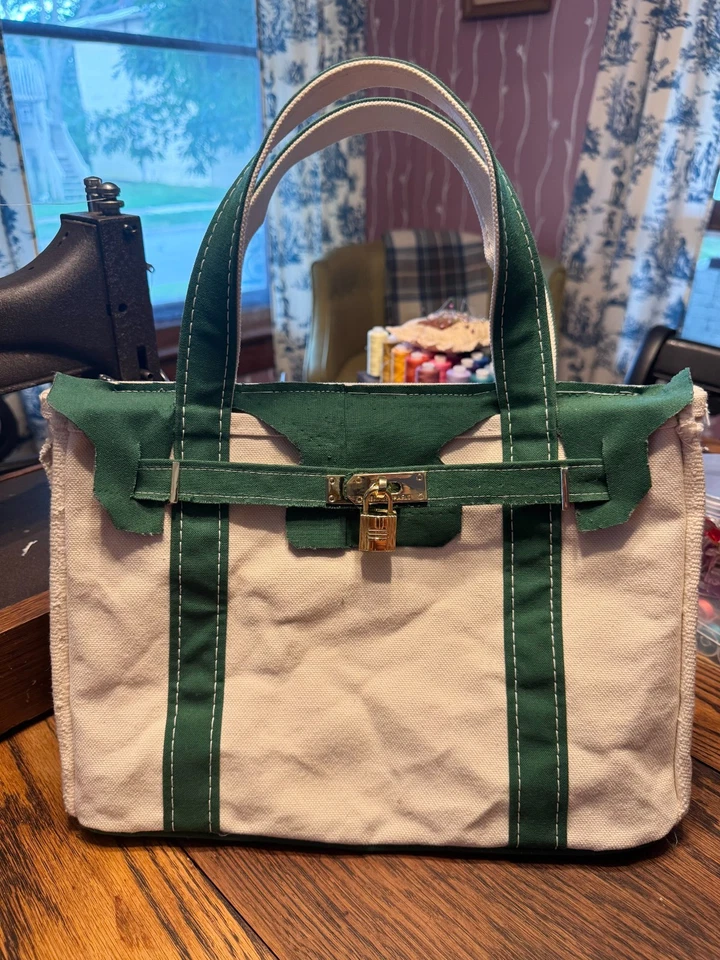 Custom Handmade Canvas Tote Bag with a Designer Style  