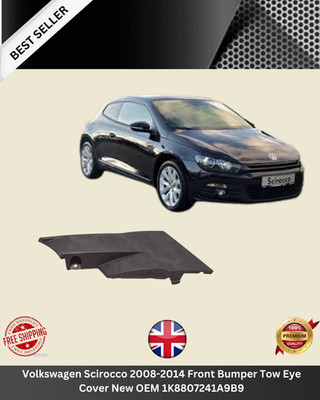 Volkswagen Scirocco 2008-2014 Front Bumper Tow Eye Cover New OE 1K8807241A9B9