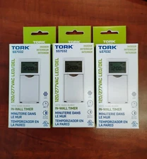 New- 3 Count TORK Indoor Wall Timers $60 Each All 3 $120