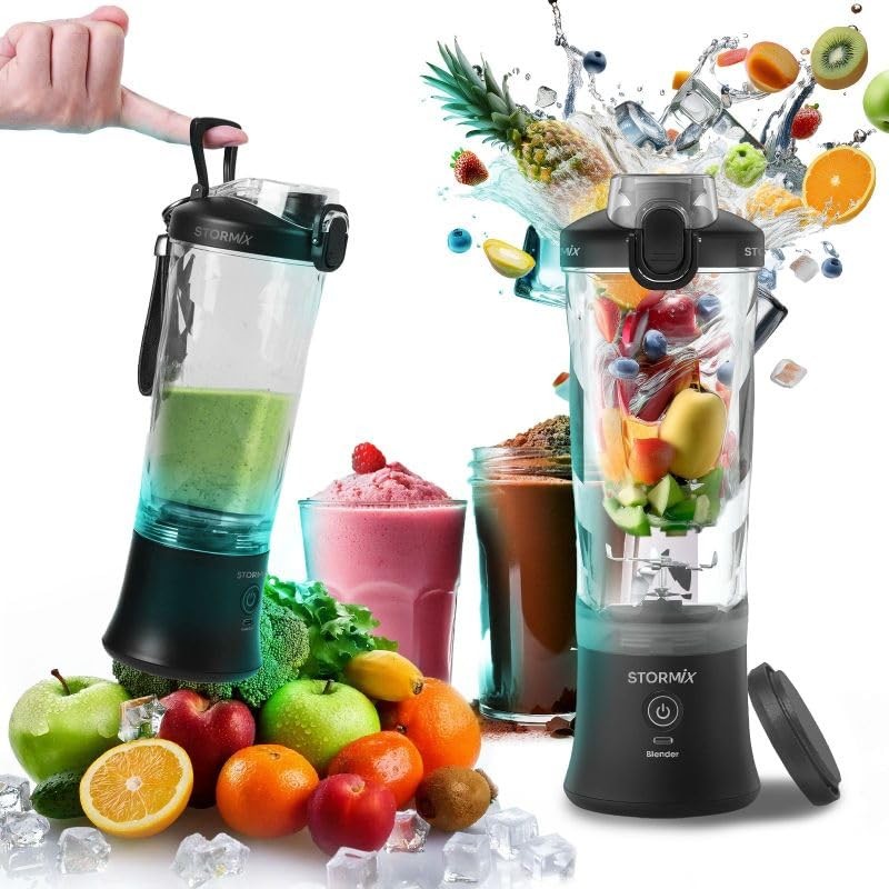 STORMIX Blender – Blender portatile senza fili – 6 lame in acciaio (b4D)