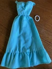 Vintage Deluxe Quick Curl Barbie Blue Dress Only 1975, No. 9217 Tlc