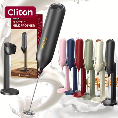 Clinton Milk Frother with stand,Hot Chocolate,Latte,Cappuccino,Foam Maker