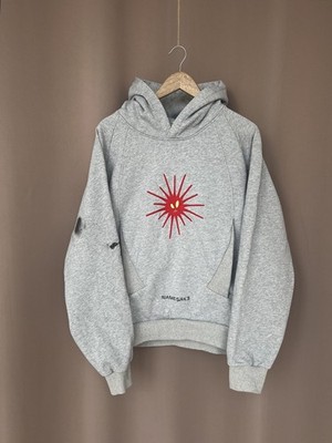 NAMESAKE Joey Off-Court Graphic Cotton Hoodie In Grey Mens Size L Rare Japan