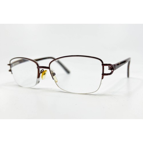 WR Eyeglasses Womens Brown Semi Rimless Tortoise 56-18-140 WR20210BR