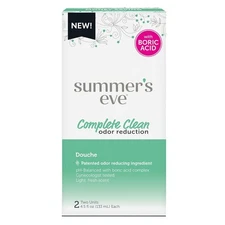 Summer's Eve Complete Clean Odor Reduction Douche for Women with Boric Acid,... 