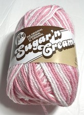 SUGAR  N CREAM COTTON YARN. 1pk. STRAWBERRY. ICombine Shipping. READ