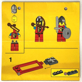 Vintage &copy;1984 LEGO 6022 Instruction Manual Castle Lion Knights Horse Cart 120314