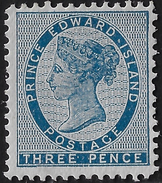 Prince Edward Isl. Scott 6, MHR, VF, UTCV $8. QV 3p blue, fresh colour. (10k749d