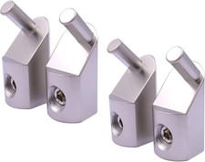 4PCS Car Power Wire Reducer Offset Angled 1/0 Gauge to 4 Gauge Amp Input Reducer