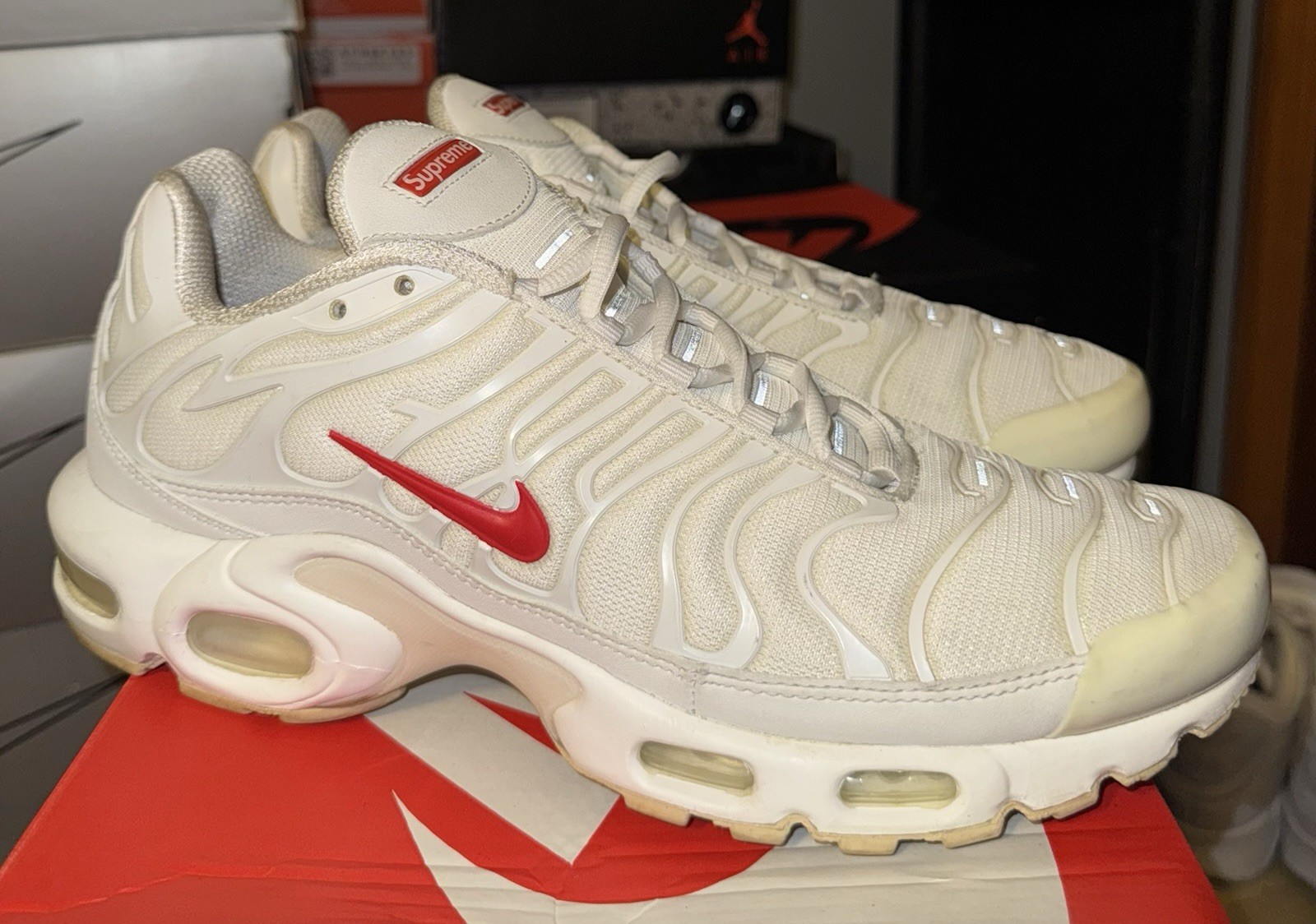 SAOLA Nike Supreme x Air Max Plus TN bianche uomo 9 5