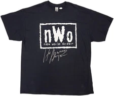 SALE! Hulk Hogan Autographed Signed Black WWE NWO T-Shirt "Hollywood" JSA