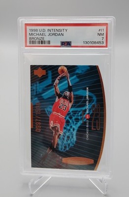 1998-99 Upper Deck Intensity Michael Jordan Bronze Quantum Die-Cut #I1 /1500 PSA