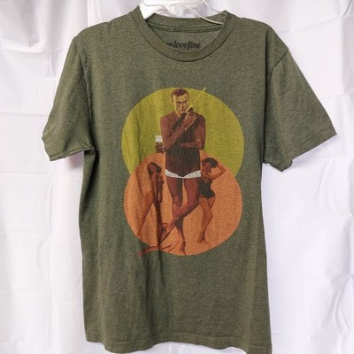 Welovefine Sean Connery James Bond 007 Retro Pinup T Shirt Mens Size Small