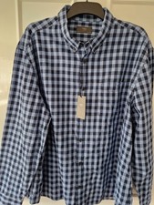 Męska koszula z długim rękawem M&S Quality rozmiar 3xl - Fabrycznie nowa z metką - Niebieska krata