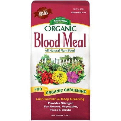 Espoma Organic Blood Meal 12-0-0 Fertilizer, 17lbs   Lush Growth & Deep Greening