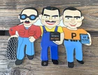 VINTAGE PEP BOYS TIRE GASOLINE OIL  PORCELAIN GAS SERVICE STATION PUMP SIGN