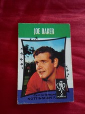 JOE BAKER 1968 NOTTINGHAM FOREST FOOTBALL CLUB STAR PLAYERS A & BC CARD # 18 JB 