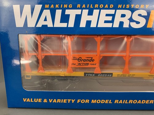 HO Walthers Mainline 89’ Tri-Nivel Open Auto Rack Rio Grande #802548 HO2771 TW | Zustand: New