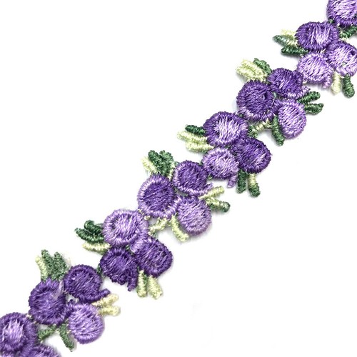 10yards Rose Trim Embroidered Floral Ribbon Appliques for Wedding Cloth Decor - Picture 24 of 26