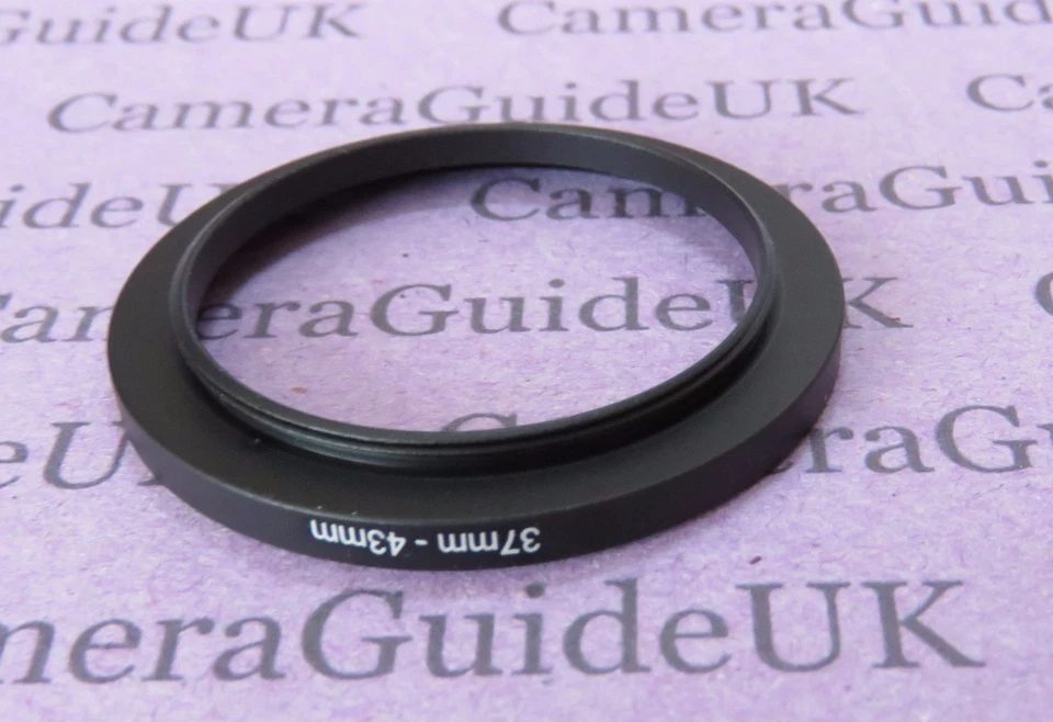 37mm to 43mm Male-Female Stepping Step Up Filter Ring Adapter 37mm-43mm - Image 2 of 2