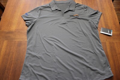 Nike Polaris ProXD Short Sleeve Gray V-neck Golf Polo Size XXL NWT